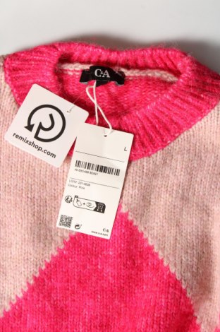 Дамски пуловер C&A, Размер L, Цвят Розов, Цена 25,30 лв.