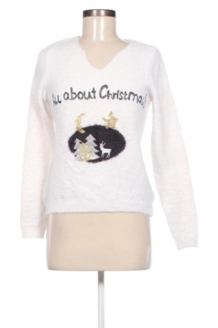 Дамски пуловер Camaieu, Размер S, Цвят Бял, Цена 29,00 лв.