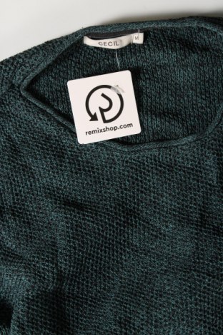 Дамски пуловер Cecil, Размер M, Цвят Зелен, Цена 22,55 лв.