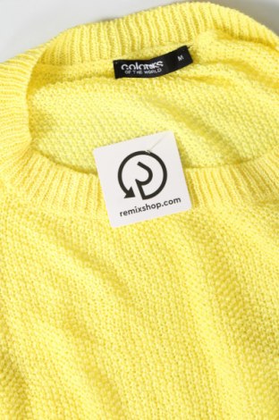 Damski sweter Colours Of The World, Rozmiar M, Kolor Żółty, Cena 51,02 zł