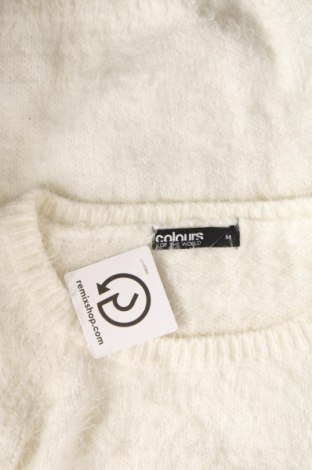 Γυναικείο πουλόβερ Colours Of The World, Μέγεθος M, Χρώμα Λευκό, Τιμή 9,87 €