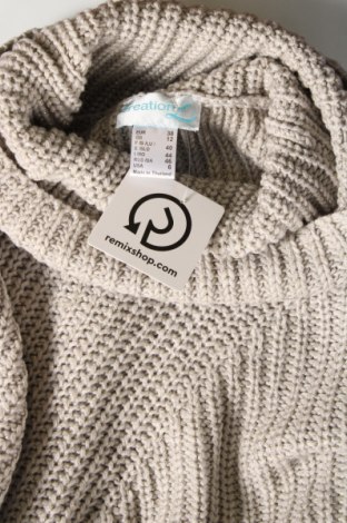 Дамски пуловер Creations, Размер M, Цвят Сив, Цена 17,60 лв.