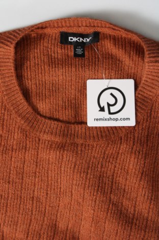 Дамски пуловер DKNY, Размер L, Цвят Кафяв, Цена 72,00 лв.