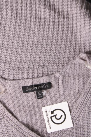 Дамски пуловер Derek Heart, Размер L, Цвят Сив, Цена 11,60 лв.