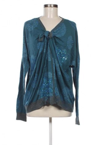 Γυναικείο πουλόβερ Desigual, Μέγεθος L, Χρώμα Μπλέ, Τιμή 28,76 €