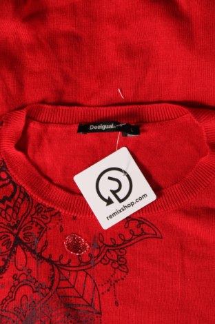 Γυναικείο πουλόβερ Desigual, Μέγεθος L, Χρώμα Κόκκινο, Τιμή 21,09 €