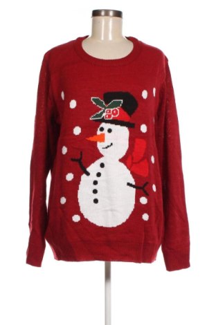 Дамски пуловер Elle Nor, Размер XXL, Цвят Червен, Цена 29,00 лв.