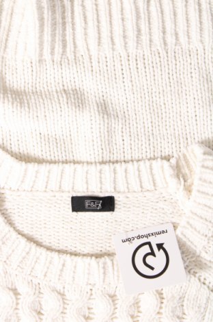Γυναικείο πουλόβερ F&F, Μέγεθος M, Χρώμα Λευκό, Τιμή 9,87 €