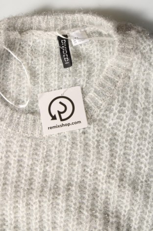 Дамски пуловер H&M Divided, Размер L, Цвят Сребрист, Цена 15,95 лв.