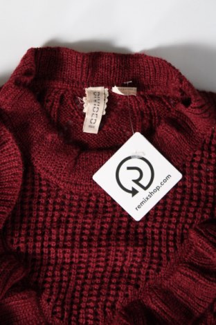 Дамски пуловер H&M Divided, Размер M, Цвят Червен, Цена 15,08 лв.