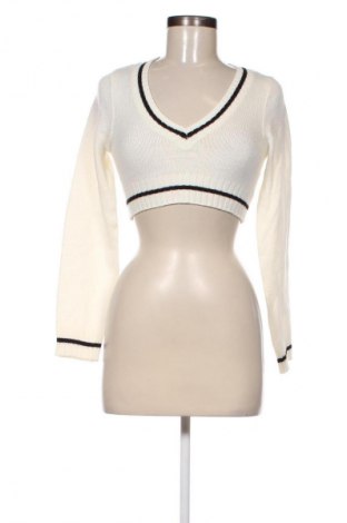 Дамски пуловер H&M Divided, Размер XXS, Цвят Бял, Цена 17,40 лв.