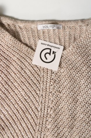 Дамски пуловер Haily`s, Размер L, Цвят Бежов, Цена 22,55 лв.