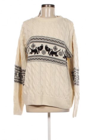 Дамски пуловер Hema, Размер L, Цвят Екрю, Цена 29,00 лв.