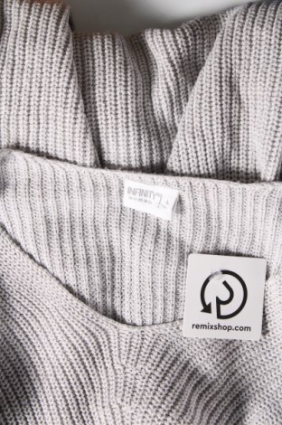 Γυναικείο πουλόβερ Infinity Woman, Μέγεθος L, Χρώμα Γκρί, Τιμή 9,87 €