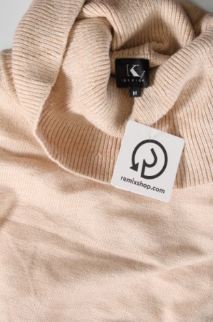 Дамски пуловер K design, Размер M, Цвят Бежов, Цена 15,95 лв.
