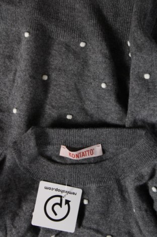 Γυναικείο πουλόβερ Kontatto, Μέγεθος M, Χρώμα Γκρί, Τιμή 13,95 €