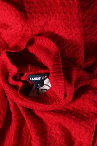 Дамски пуловер Lands' End, Размер XL, Цвят Червен, Цена 18,85 лв.
