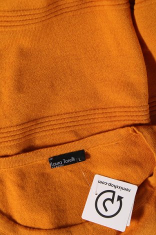 Γυναικείο πουλόβερ Laura Torelli, Μέγεθος L, Χρώμα Κίτρινο, Τιμή 9,33 €