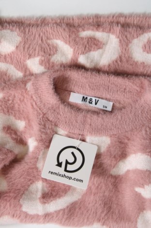 Damenpullover M&V, Größe S, Farbe Rosa, Preis € 7,49