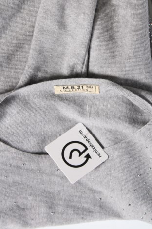Γυναικείο πουλόβερ M.b. 21, Μέγεθος S, Χρώμα Γκρί, Τιμή 9,87 €