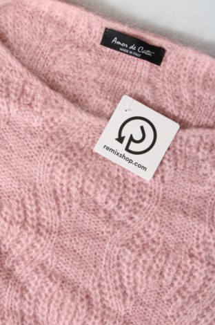 Női pulóver Made In Italy, Méret M, Szín Rózsaszín, Ár 4 046 Ft