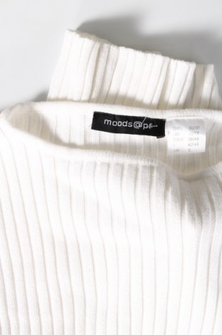 Дамски пуловер Moods, Размер S, Цвят Бял, Цена 14,30 лв.