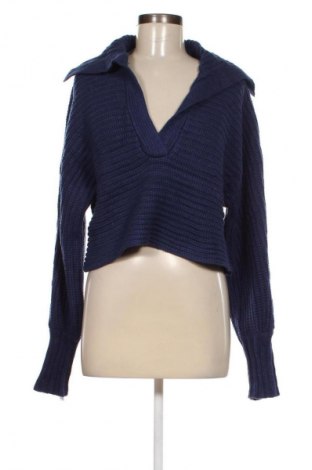 Дамски пуловер NA-KD, Размер S, Цвят Син, Цена 22,55 лв.