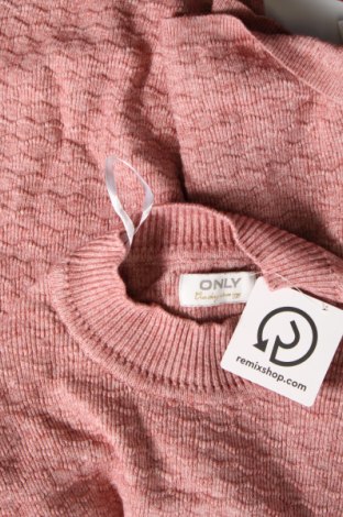 Дамски пуловер ONLY, Размер M, Цвят Розов, Цена 14,85 лв.