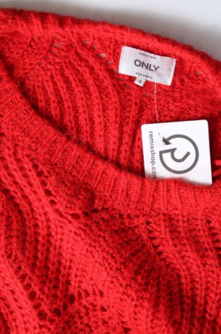 Damski sweter ONLY, Rozmiar S, Kolor Czerwony, Cena 19,40 zł