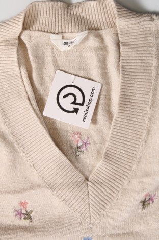 Γυναικείο πουλόβερ Object, Μέγεθος M, Χρώμα  Μπέζ, Τιμή 11,41 €