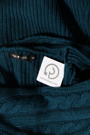 Дамски пуловер One Love, Размер M, Цвят Син, Цена 15,08 лв.