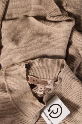 Дамски пуловер Philosophy, Размер XL, Цвят Бежов, Цена 26,65 лв.