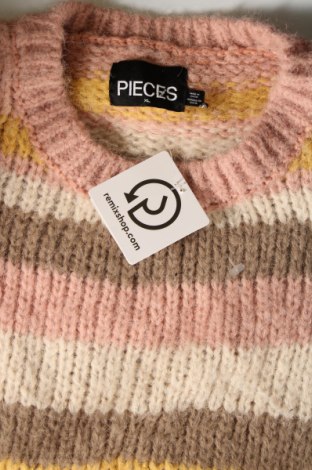 Дамски пуловер Pieces, Размер XL, Цвят Многоцветен, Цена 16,74 лв.