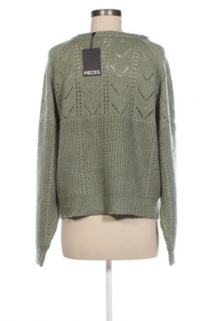 Дамски пуловер Pieces, Размер XL, Цвят Зелен, Цена 35,34 лв.
