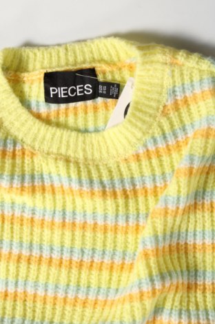 Дамски пуловер Pieces, Размер XS, Цвят Многоцветен, Цена 14,85 лв.