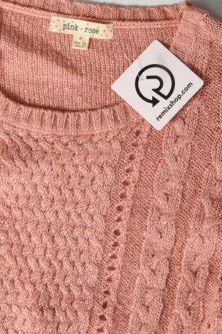 Дамски пуловер Pink Rose, Размер S, Цвят Розов, Цена 13,05 лв.