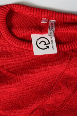 Дамски пуловер Rainbow, Размер M, Цвят Червен, Цена 15,95 лв.