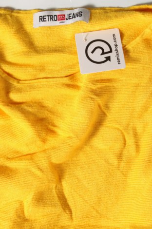 Damski sweter Retro Jeans, Rozmiar L, Kolor Żółty, Cena 39,92 zł