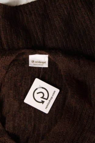 Дамски пуловер Rich & Royal, Размер S, Цвят Кафяв, Цена 40,30 лв.