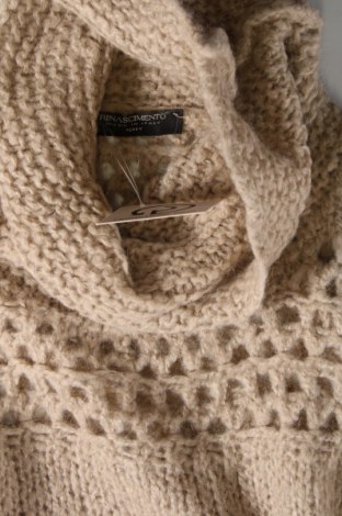 Дамски пуловер Rinascimento, Размер M, Цвят Бежов, Цена 40,30 лв.