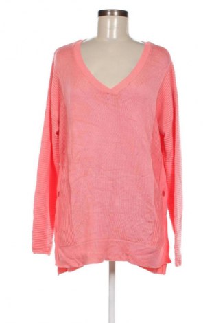 Γυναικείο πουλόβερ Rockmans, Μέγεθος L, Χρώμα Ρόζ , Τιμή 13,19 €