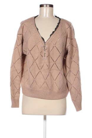 Дамски пуловер SHEIN, Размер M, Цвят Кафяв, Цена 15,95 лв.