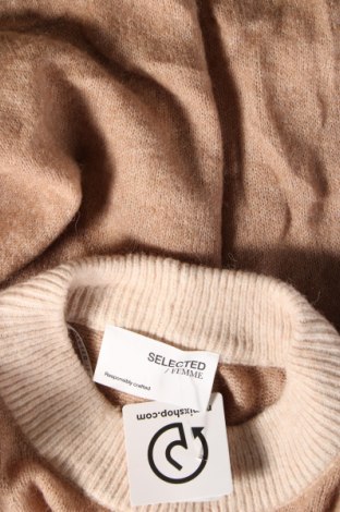 Damski sweter Selected Femme, Rozmiar L, Kolor Beżowy, Cena 98,36 zł