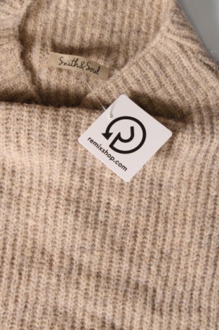 Дамски пуловер Smith & Soul, Размер L, Цвят Бежов, Цена 22,55 лв.