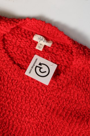 Дамски пуловер Style & Co, Размер XL, Цвят Червен, Цена 18,85 лв.
