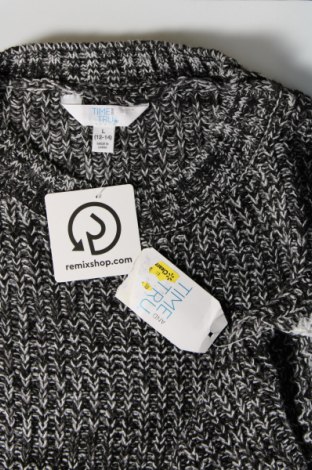 Дамски пуловер Time and tru, Размер L, Цвят Сив, Цена 25,30 лв.