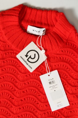 Damenpullover VILA, Größe M, Farbe Rot, Preis 11,49 €