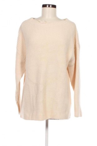 Дамски пуловер Zara, Размер L, Цвят Екрю, Цена 29,15 лв.