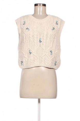 Γυναικείο πουλόβερ Zara, Μέγεθος L, Χρώμα Εκρού, Τιμή 17,05 €