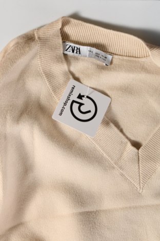 Pulover de femei Zara, Mărime L, Culoare Bej, Preț 46,19 Lei